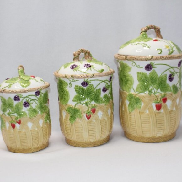 Wild Berries (Multicolor) Canister & Lids  by JAY WILLFRED - Picture 3 of 16